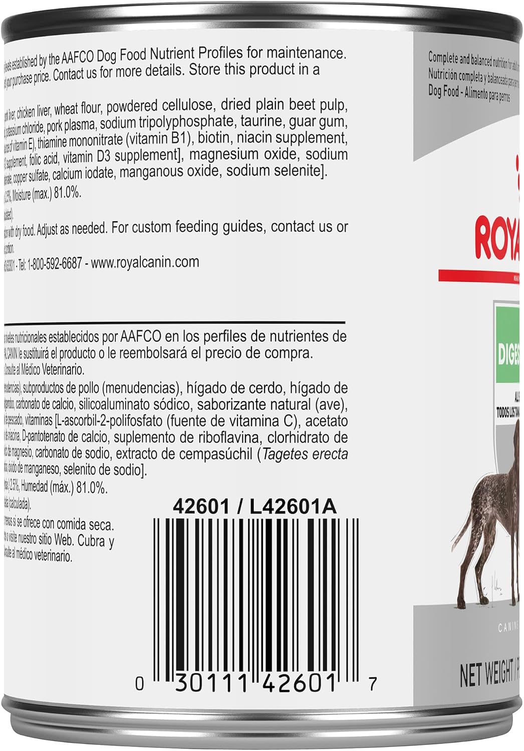 Royal Canin Canine Care Nutrition Digestive Care Adult Loaf in Sauce Dog Food, 13.5 oz (Pack of 12)