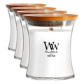 WoodWick Fireside Holiday Candle Gifts for Women and Men, 9.7 oz Medium Hourglass Candle with Crackling Wick
