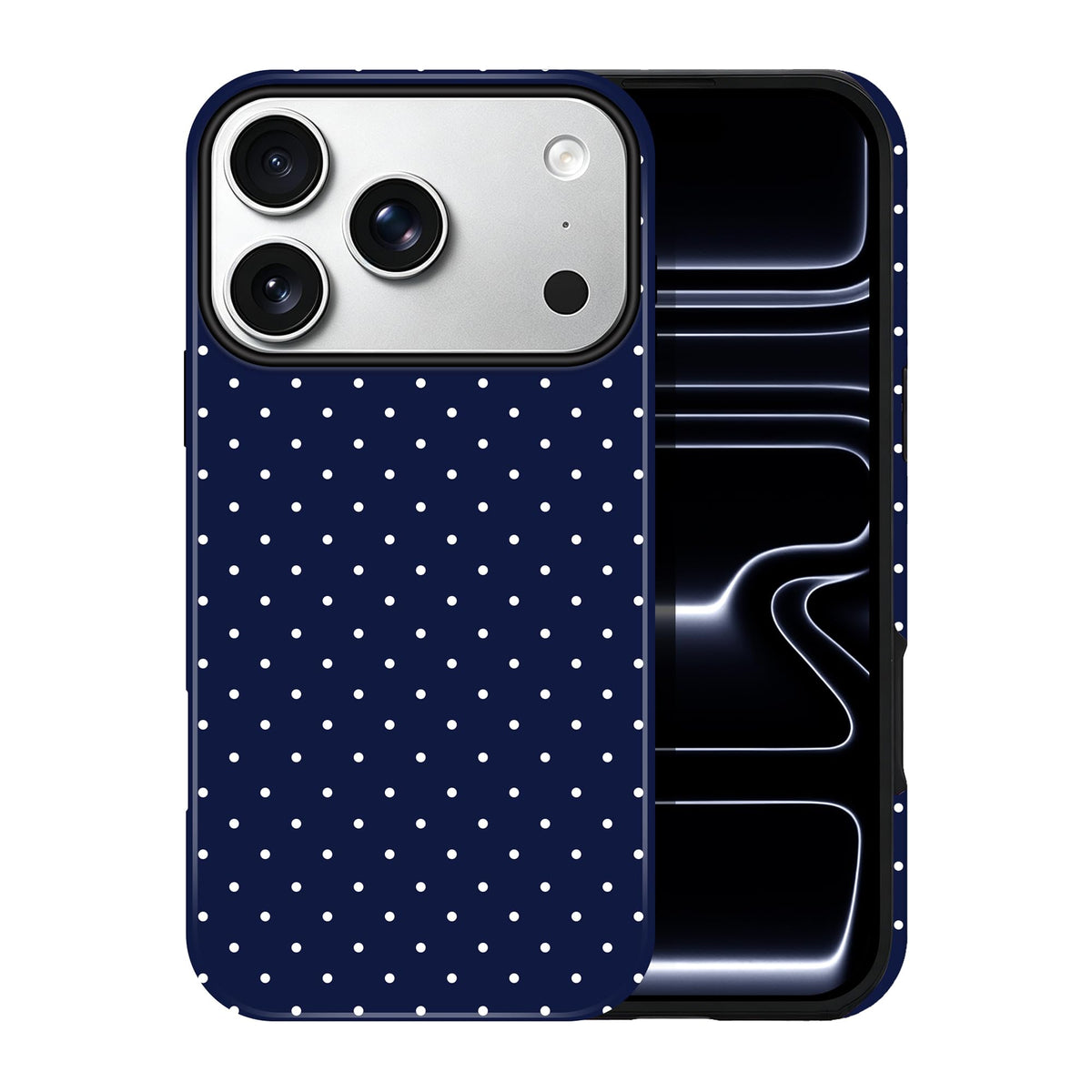 Polka Dot Pattern Phone Case for iPhone 13/14 6.1", Wine