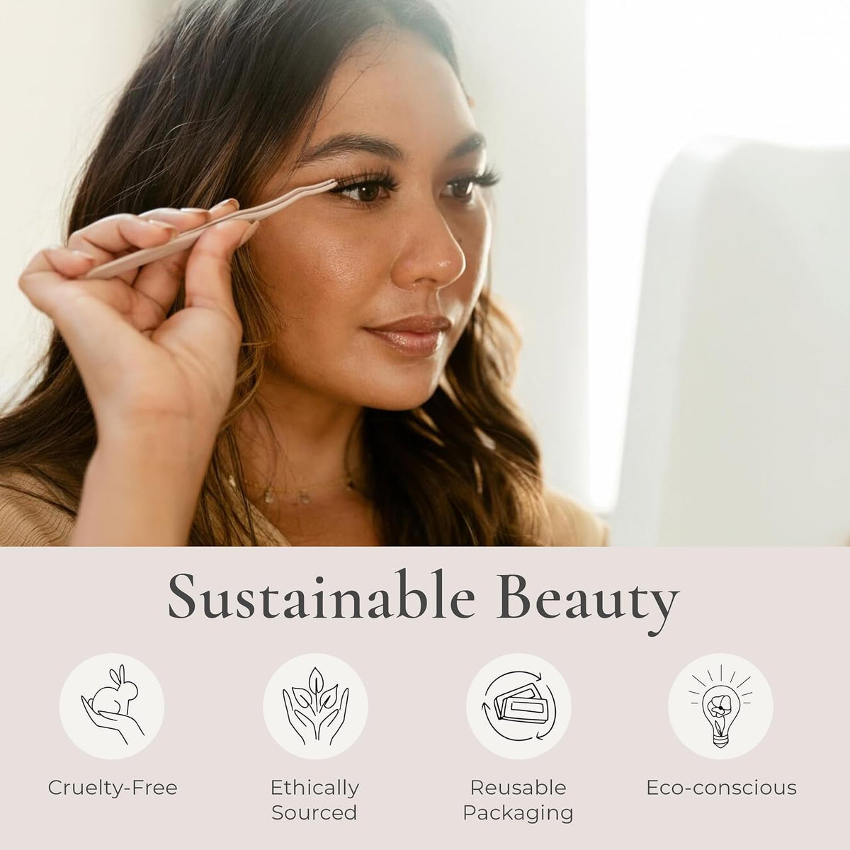 House of Lashes Iconic False Eyelashes - Comfortable Fake lashes for Bold Daring Look, Easy and Reusable Faux Mink Lashes for All Eye Shapes
