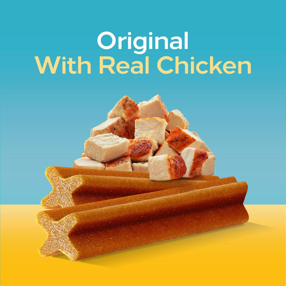 Pedigree Dentastix Small & Medium Breed Dog Treats, Original with Real Chicken, Dog Dental Treats, 21.1 oz. Bag (45 Treats Total)