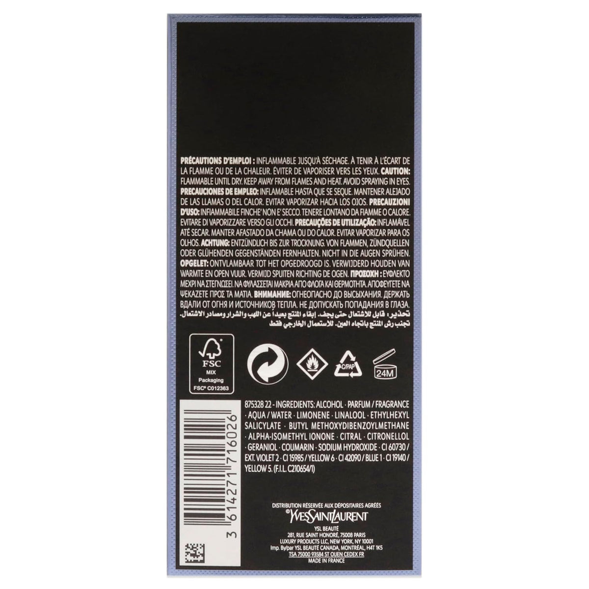 YVES SAINT LAURENT Y Eau De Toilette for Men, 100 ml/3.3 fl oz