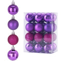 Diahom Christmas Ball 24ct 1.57 Inches Gold Mini Xmas Hanging Ornaments