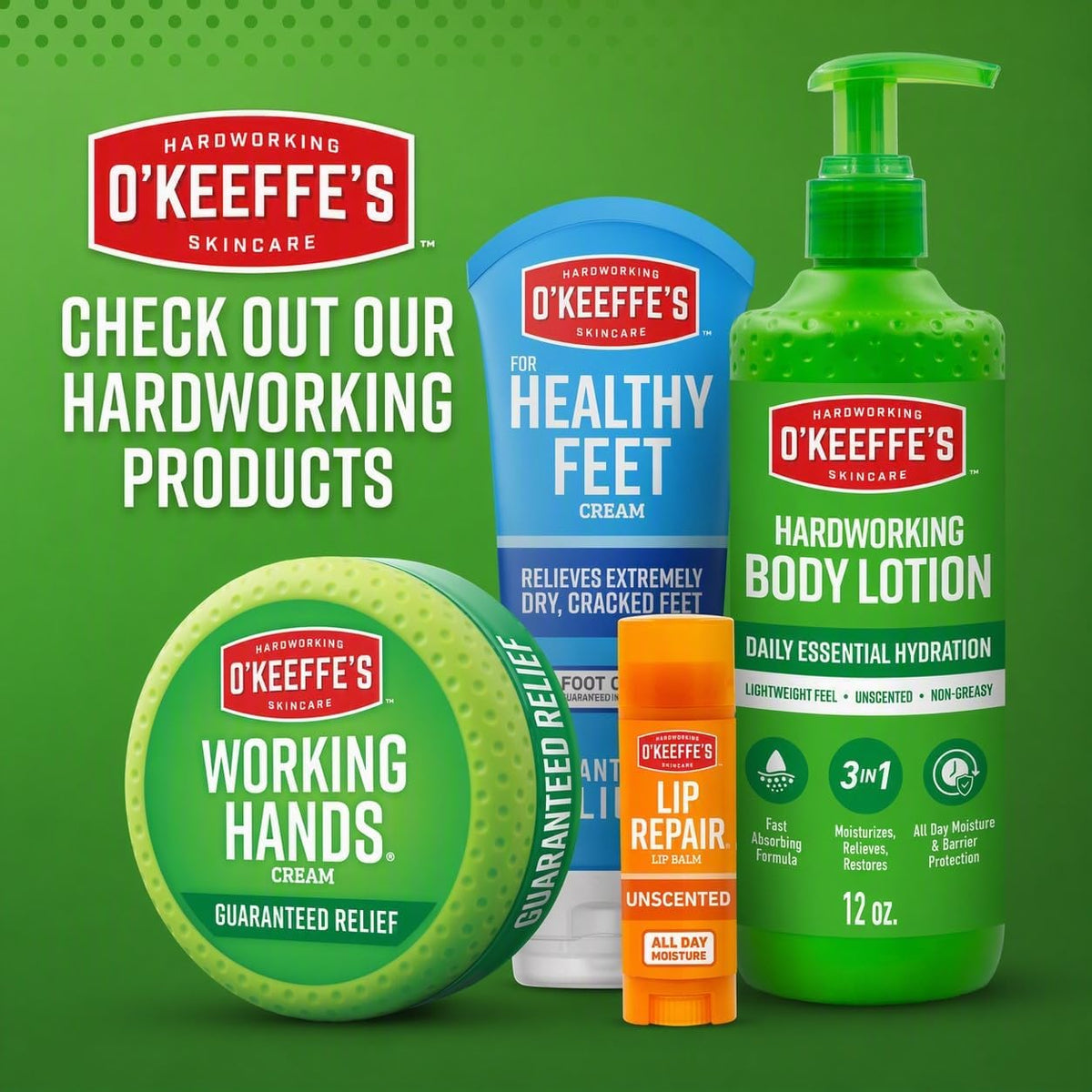 O'Keeffe's Working Hands Hand Cream for Extreme Dryness - 3 oz Tube (2 Pack) - Repairing Skincare for Cracked, Dry Hands