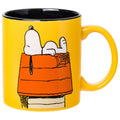 Silver Buffalo Peanuts Snoopy Fall Leaf, Wide Rim Ceramic Mug, 16oz
