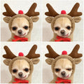 Warm Cute Dog Hoodie Clothes Winter Cute Coat, Coffee Reindeer L