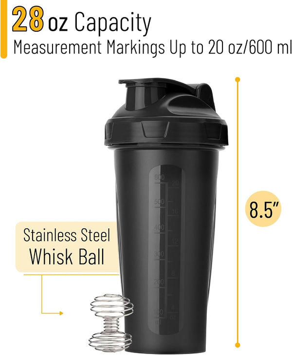 Mr. Pen- Shaker Bottles for Protein Mixes, 28 oz, Leak Proof