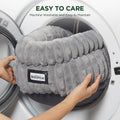 BALANCE Cat Bed Kitten Bed, Washable Round Cat Beds for Indoor Cats, Super Soft Plush Faux Fur Pet Bed for Puppy and Kitten with Anti-Slip Bottom
