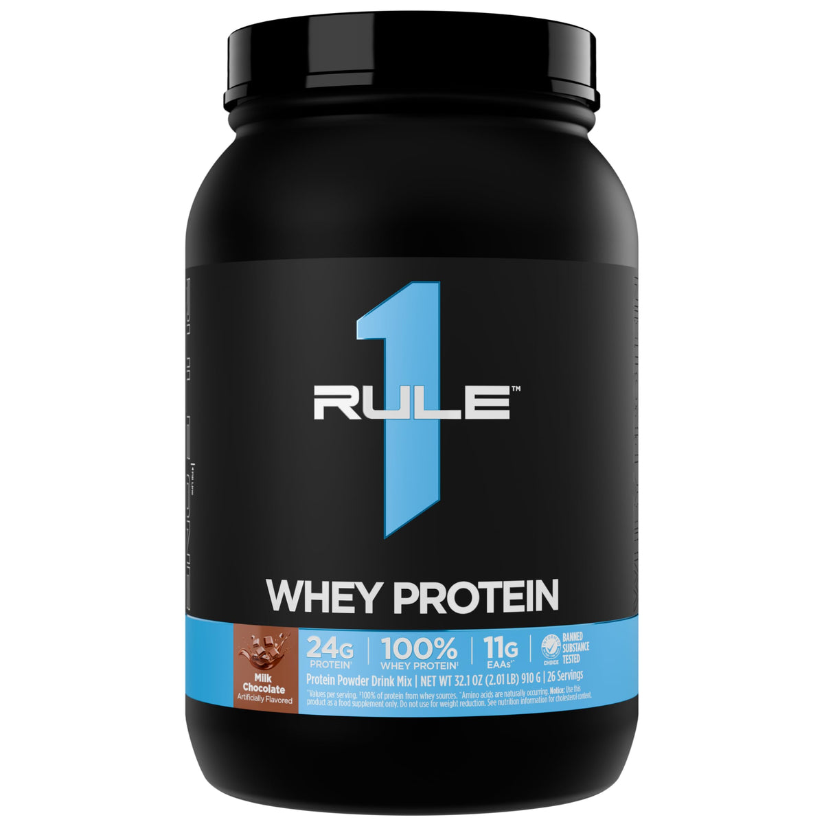 Rule 1 Proteins Whey Protein Powder, Vanilla Ice Cream, 68 Servings | 24g Fast-Acting Protein from All-Whey Sources with Naturally Occurring EAAs & BCAAs for Workout Recovery or Anytime Use