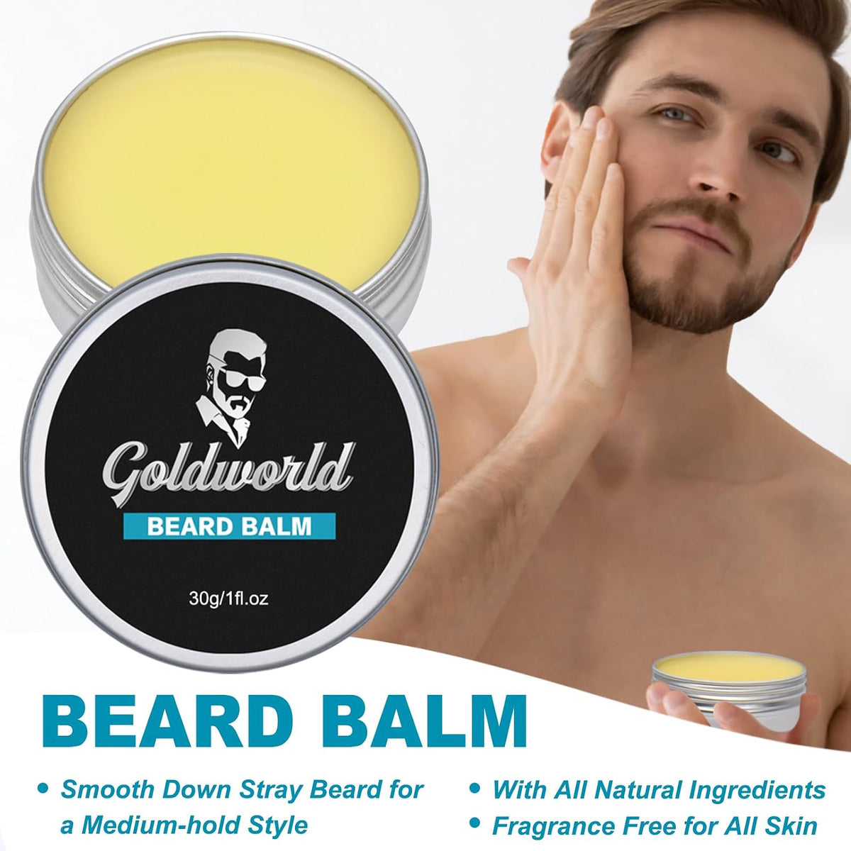 Beard Kit,Beard Grooming Kit w/Beard Wash/Shampoo,2 Packs Beard Oil,Beard Balm,Beard Wash,Brush,Comb,Scissor,Storage Bag,E-Book,Beard Care&Trimming Kit