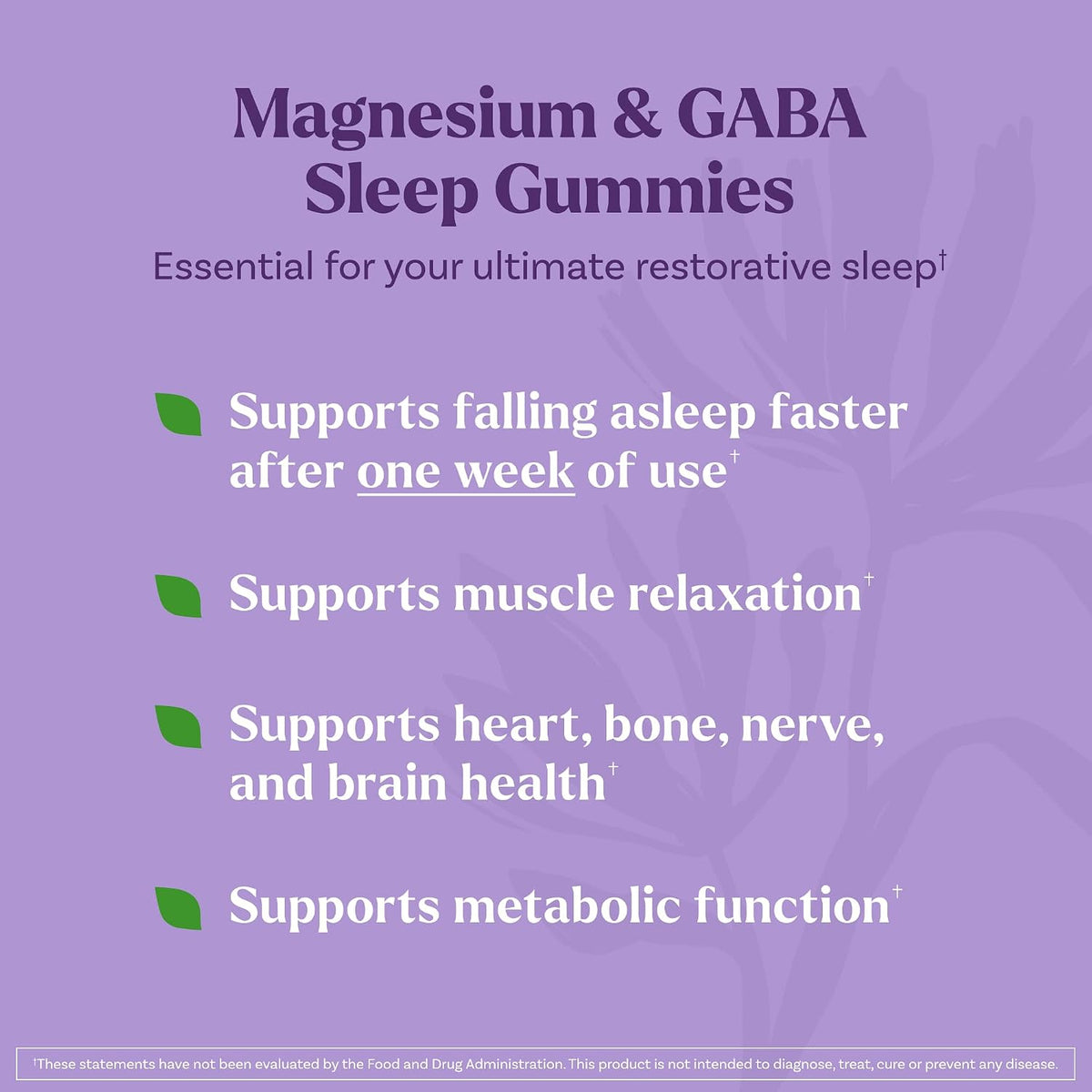 Natrol Sleep & Restore Magnesium Glycinate Blend Gummies, Cherry, 60 Count | Melatonin-Free, Nightitme Sleep-Aid for Adults, Calm Magnesium Glycinate with GABA, Botanical Blend, 100% Drug-Free