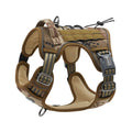 Auroth Tactical Dog Harness for Large Dogs No Pull Adjustable Pet Harness Reflective K9 Working Training Easy Control Pet Vest Military Service Dog Harnesses Army Yellow L