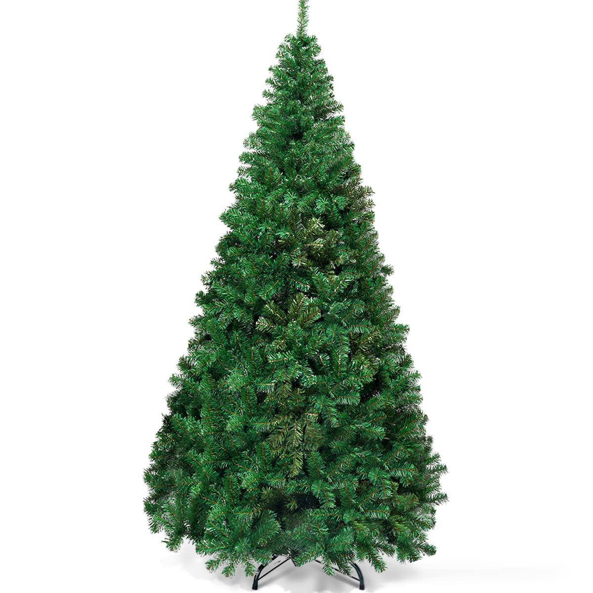 Goplus 6ft Sliver Artificial Christmas Tree with Electroplated Technolog