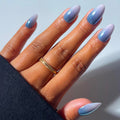 Glamnetic Halloween Press On Nails, Short Almond Glossy, Ghost Besties