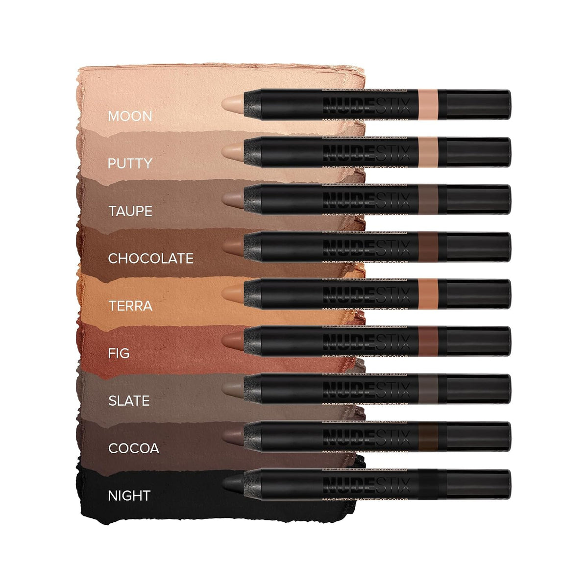 Nudestix Magnetic Matte Eye Color – 3-in-1 Long-Wear Cream Eyeshadow Pencil, Eyeliner & Primer | Waterproof, Budge-Proof Matte Finish | Vegan & Cruelty-Free Eye Makeup