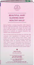 Nature's Bounty Advanced Hair, Skin & Nails, Argan-Infused Vitamin Supplement with Biotin and Hyaluronic Acid, 150 Rapid Release Softgels, 50 Total Servings