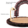 Happi N Pets Large Cat Self Groomer, Heavy Scratching Pad With Mouse Toy