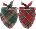 Fall Dog Bandanas 2PCS Halloween Pumpkin Spider Web Large Dogs | 2PCS reversible dog bandanas for fall & Halloween & Thanksgiving.Orange plaid/pumpkin/Spider Web design.Fits medium-large dog
