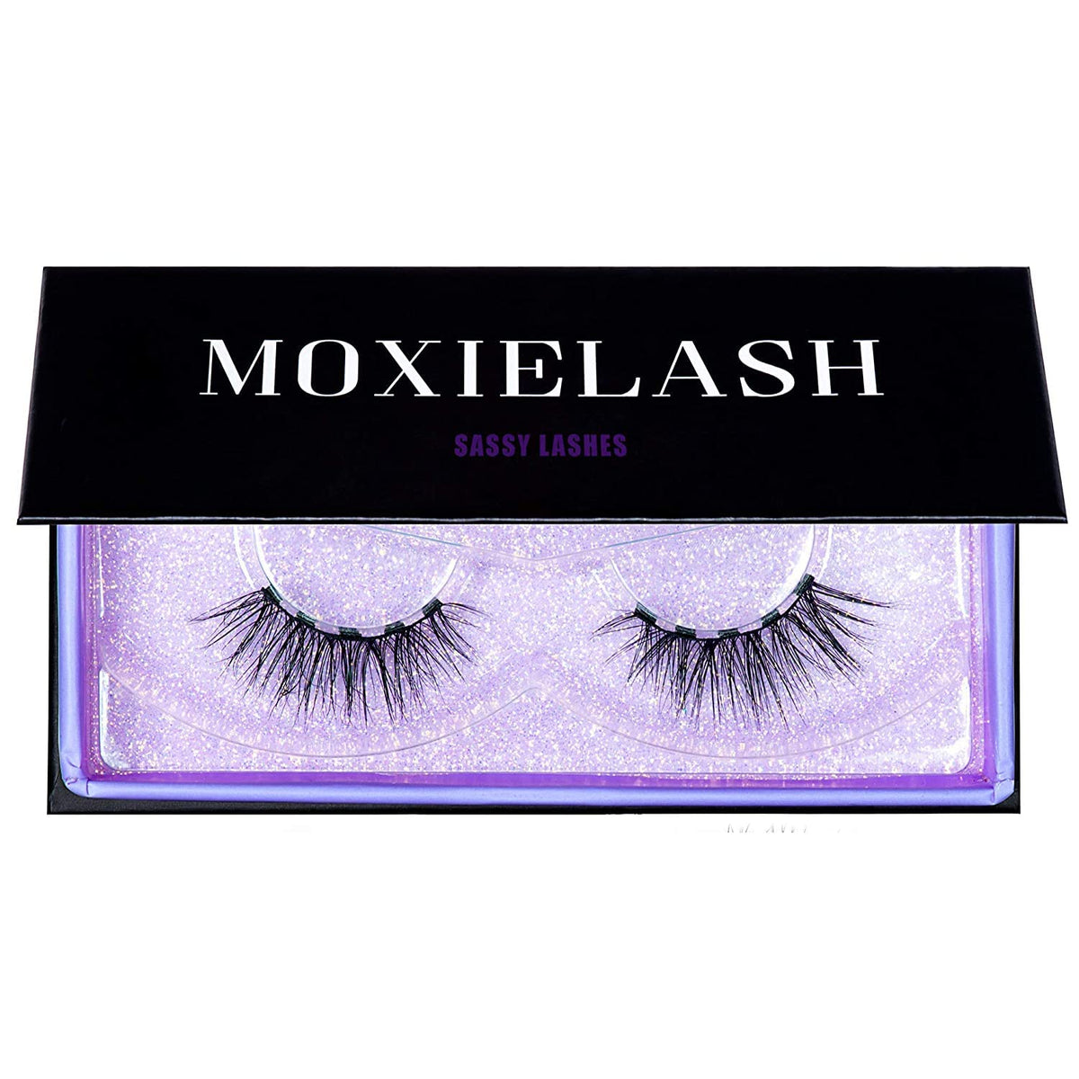 MoxieLash Sassy Kit - Mini Liquid Magnetic Eyeliner for Magnetic Eyelashes - No Glue & Mess Free - Fast & Easy Application - Set of Sassy Lashes & Instruction Card Included (Sassy Lash Kit)
