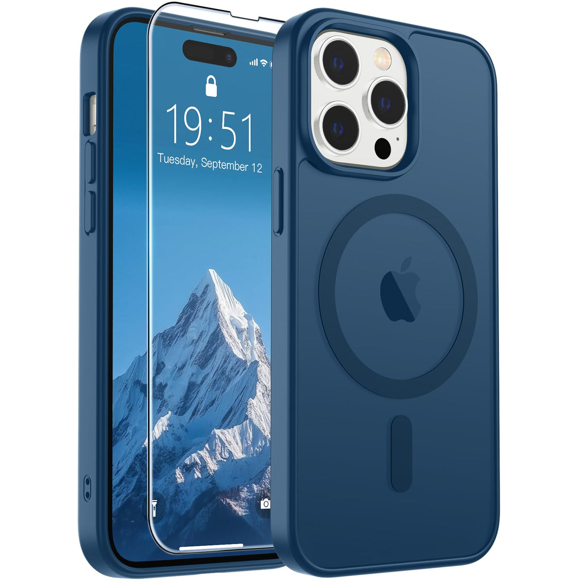SUPFINE Magnetic for iPhone 13 Case/iPhone 14 Case Black