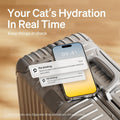 PETLIBRO Cat Water Fountain Stainless Steel Tray, App Monitoring Cat Fountain Indoor, 2.5L/84oz Dockstream Pet Water Fountain, Quite Cat Fountains for Drinking, 2.4G WiFi Cat Water Dispenser BPA-Free