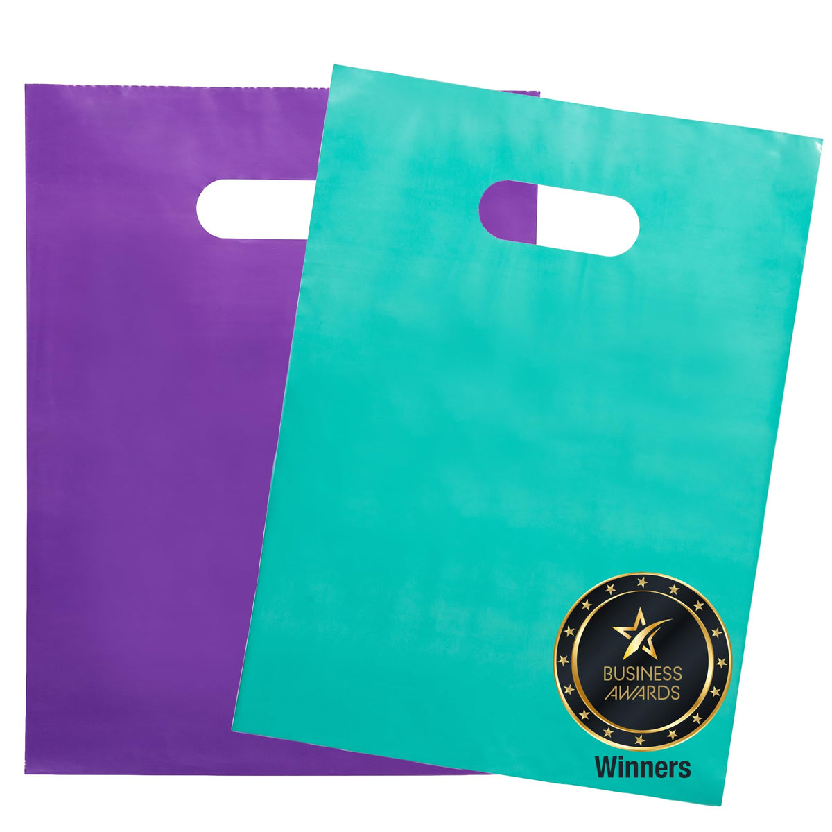 Choice Marts 100 Halloween Candy Bags Bulk 12x15 Treat Bags with Handles
