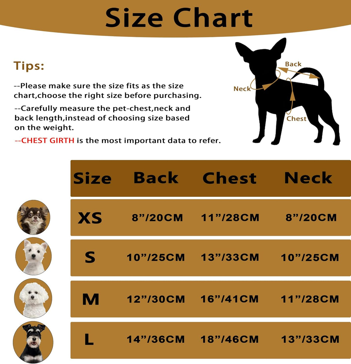 Dog Sweaters for Small Dogs Small Dog Clothes for Winter Solid Knitted Puppy Clothes Warm Turtleneck Doggy Coat Pullover Pet Cat Sweater with Heart-Shape Design(Khaki, X-Small)