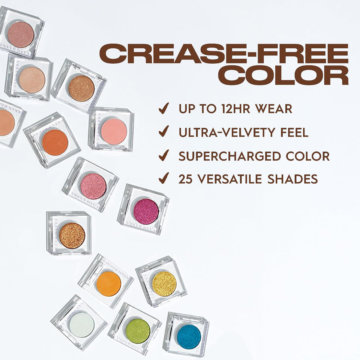 Urban Decay 24/7 Longwear Eyeshadow Single - High-Pigment Eye Shadow Compact, Smooth & Blendable Color, Up to 12HR Wear, Crease-free Makeup, Matte Satin Shimmer & Metallic Finishes, Vegan