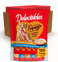 Delectables Squeeze Up Variety Pack, Creamy Squeezable Puree, Lickable Wet Cat Treats, Grain Free, No Added Fillers, No by-Products, No Added Preservatives, 0.5 Ounces Tube, 72 Tubes Total