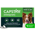 Capstar (Nitenpyram) Fast-Acting Oral Flea Treatment for Dogs 2-25 Lbs, Vet-Recommended Medication Tablets, Flea Tablets for Dogs Start Killing in 30 Minutes, 6 Doses