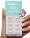 BTArtbox Press On Nails Square - Solid Pink Short Press On Nails with Glue for Women, Opaque Soft Gel Glue On Nails in 16 Sizes - 32 Stick On Nails Kit, Yoga