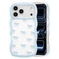 QLTYPRI Bow Case for iPhone 13/iPhone 14 Wavy Fame, Pink