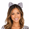 Cat Ears Headband for Women, Soft Plush Halloween Costume Accessory