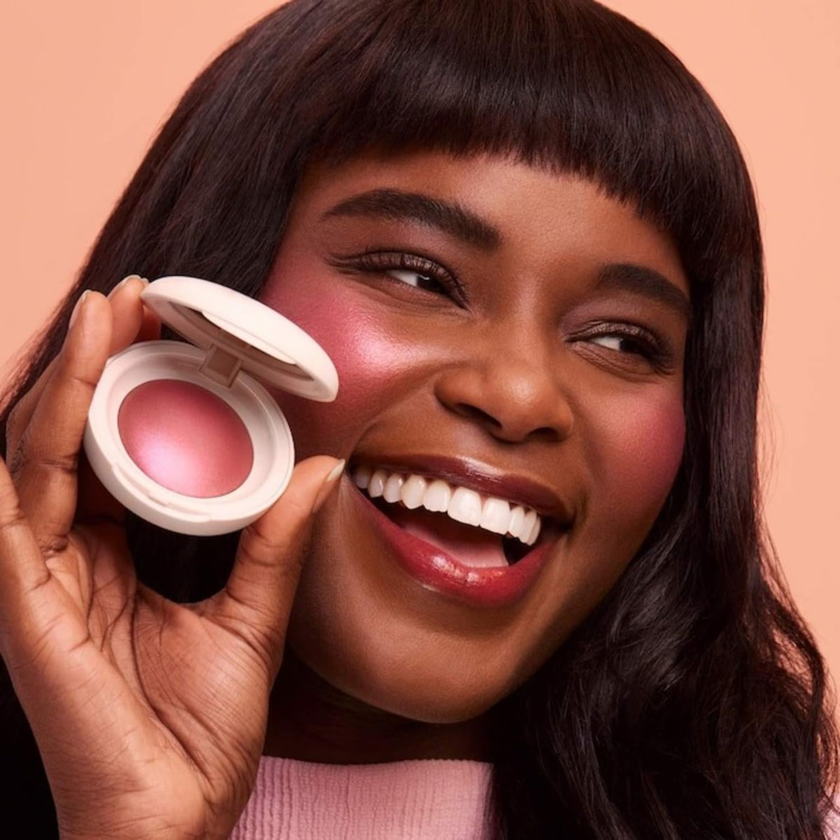 Rare Beauty Soft Pinch Luminous Powder Blush - Truth Radiant Mauve Maroon, 0.098 oz/2.8 g, Palette