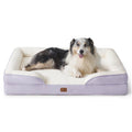 Bedsure Orthopedic Dog Bed Medium Size Dogs - Washable Small Medium Dog Cat Bed Waterproof, Comfort Cats Couch Sofa with Washable Removable Cover, Pets Bed with Nonskid Bottom, Grey, 28"