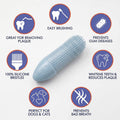 Hampton Distribution 4-Pack Pet Dental Care Kit - 360° Silicone Dog & Cat Finger Pet Toothbrush