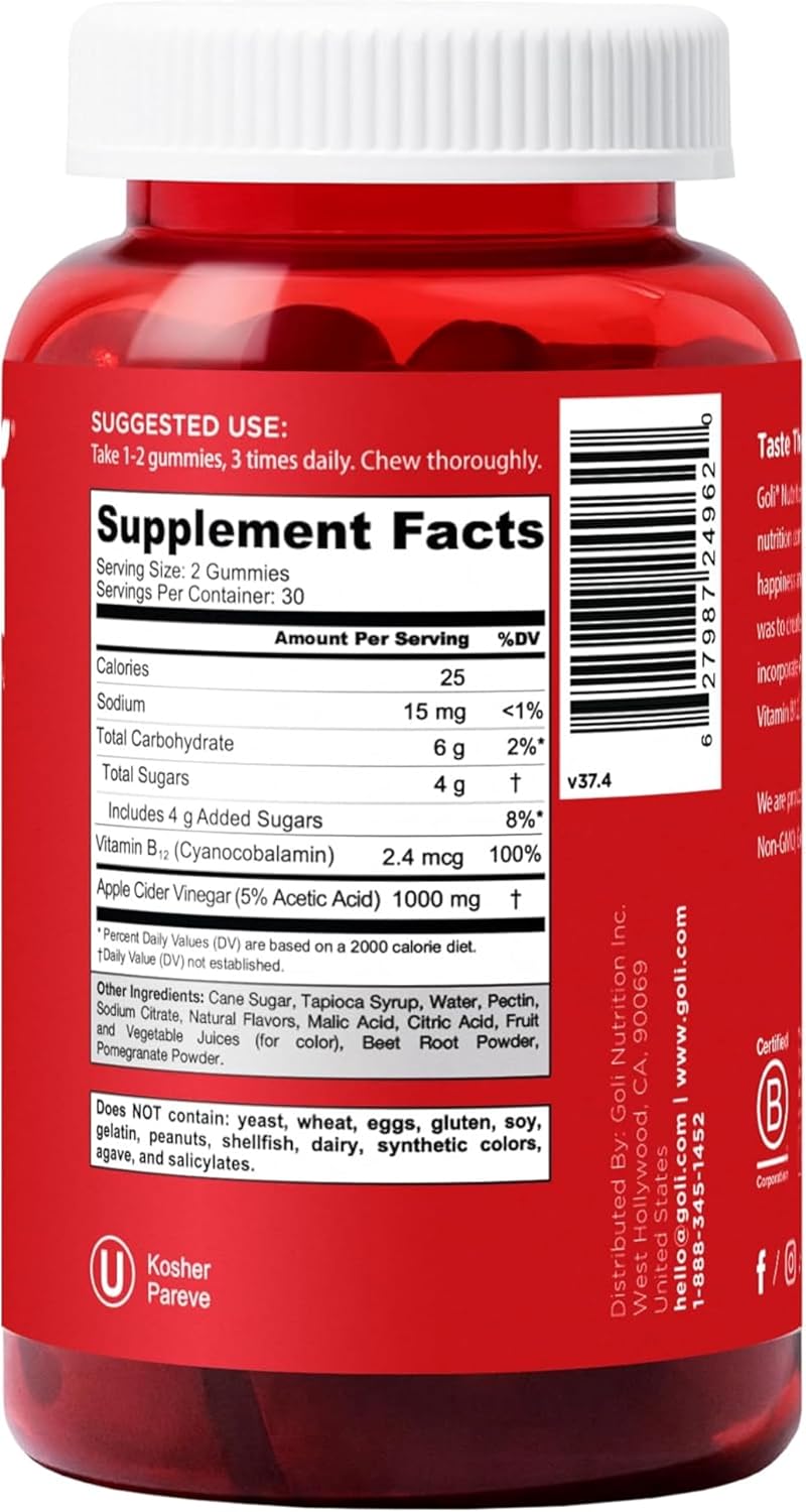 Goli Favorites Trio: Ashwagandha KSM-66, Apple Cider Vinegar, Matcha Mind Supplements with Cognizin, Vitamins D2 and B12