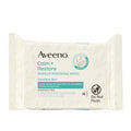 Aveeno Calm + Restore Unscented Makeup Remover Face Wipes, Fragrance Free Facial Cleansing Towelettes with Oat Extract & Calming Feverfew Leave Skin Feeling Soothed, Alcohol Free, 25 ct (Pack of 6)