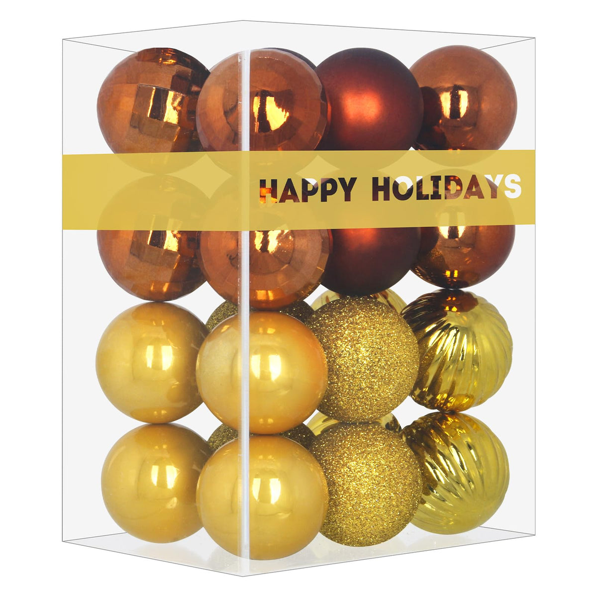 Rose Red 4.0" Large Christmas Balls - Christmas Tree Decoration Ornaments Shatterproof Hanging Balls for Birthday Halloween Holiday Wedding Decorations Set of 4pcs