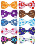 PET SHOW 10 Pack Fall Dog Bowties for Large Dogs Sliding on Collar