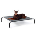 Bedsure Outdoor Elevated Cooling Dog Bed Large Sized Dog, 49in Grey | Portable raised camping pet cot hammock,Breathable Teslin mesh,Weather resistant,For large pets up to 85 lbs,Easy to assemble