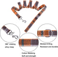 ADOGGYGO Fall Dog Leash, Orange Plaid Thanksgiving Leash for Dog, 5FTx1''