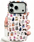 Compatible with iPhone 18 Pro Case,Animal Stylish Zebra Tiger Print Pattern Retro Phone Case Shockproof Double-Layer Drop-Resistant Protection,Zebra, for iPhone 18 Pro