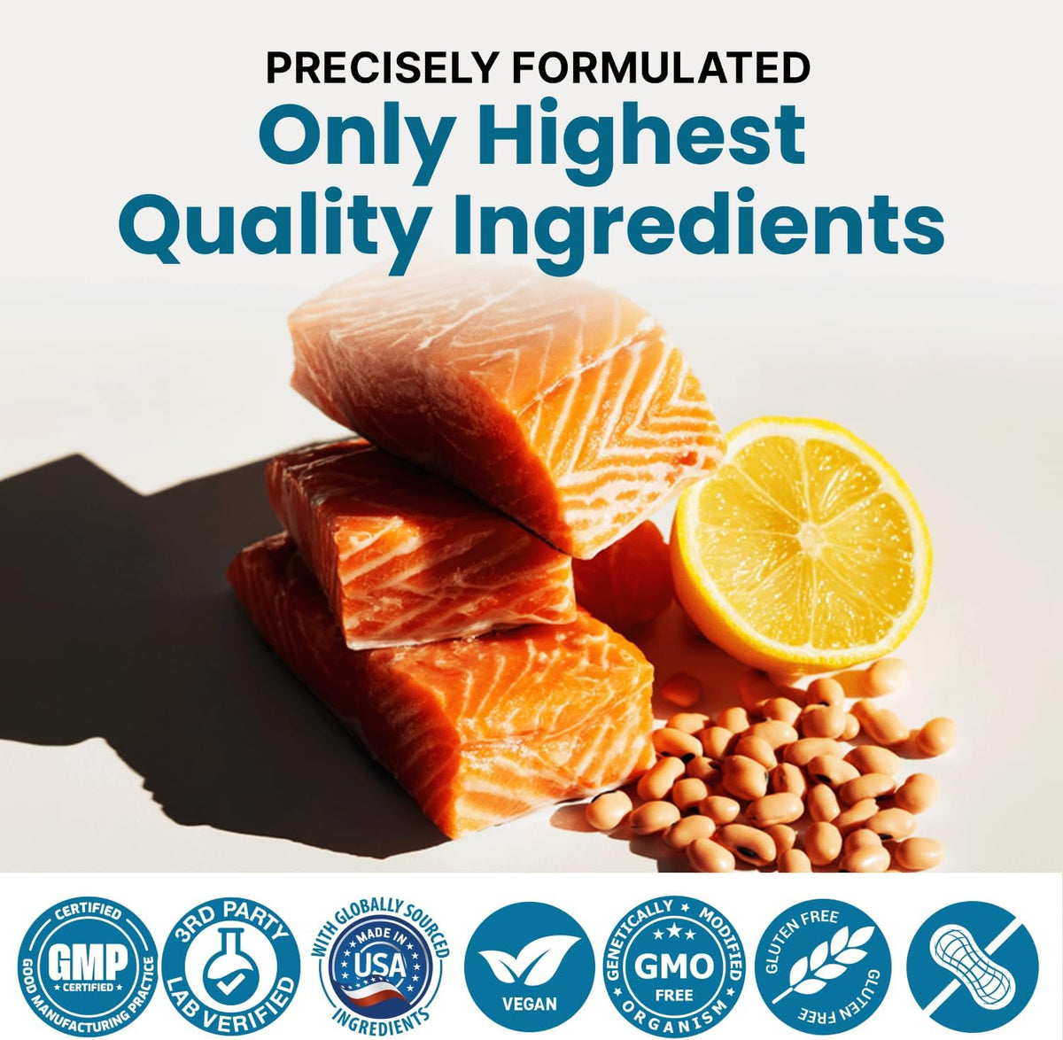 5-in-1 Fish Oil Omega 3 Supplements (2100mg) - Fish Oil with Vitamins D3 & K2 and CoQ10 - EPA DHA Omega 3 Supplement - Lemon Flavored Fatty Acid Supplements, Pack of 2