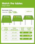 Pureegg Plastic Table Cloth Disposable 54x108 Gold 3Pack