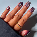 Glamnetic Halloween Press On Nails, Short Almond Glossy, Ghost Besties