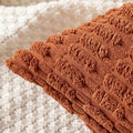 MIULEE Fall Decorative Throw Pillow Covers 18x18 Dark Rust Pack of 2