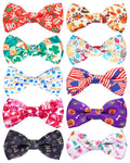 PET SHOW 10 Pack Fall Dog Bowties for Large Dogs Sliding on Collar