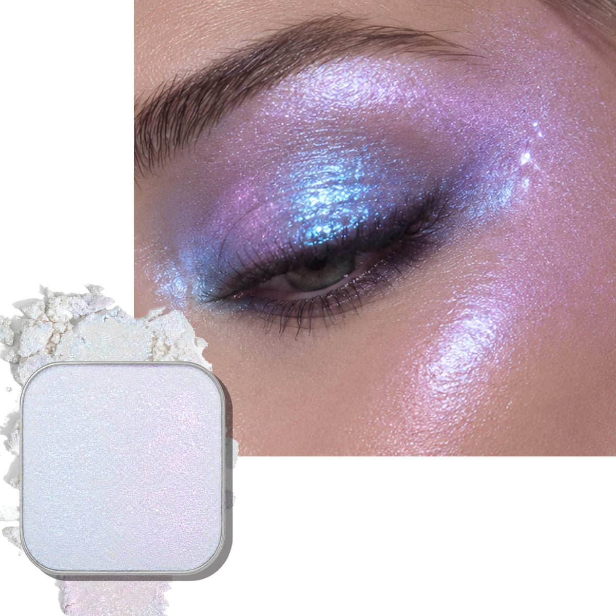 Chameleon Duochrome Eyeshadow, Mauve Taupe with Blue-Green Shift