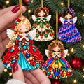 18Pcs Colorful Angel Christmas Ornaments